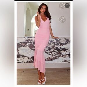 White Fox Boutique Halter Midi Dress